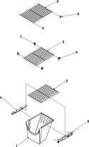 FZ SHELF SERIES 50+ Diagram and Parts List for ASD2620HRB  Amana Refrigerator