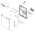 DOOR Diagram and Parts List for MDB4651AWS  Maytag Dishwasher