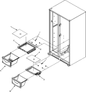Part Location Diagram of WP67005803 Whirlpool Large Crisper Pan