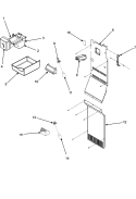 FREEZER COMPARTMENT Diagram and Parts List for JCB2287KEF  Jenn-Air Refrigerator