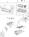 Part Location Diagram of 34001422 Whirlpool HANDLE-DRA