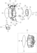 Part Location Diagram of DC97-04973A Samsung Diaphragm Wire Assembly