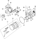 Part Location Diagram of 35001244 Whirlpool DRUM