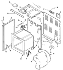 BODY Diagram and Parts List for AER5511BAW  Amana Range