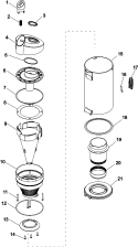 Part Location Diagram of 93001656 Maytag DIRTCUP RELEASE SPRING