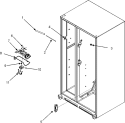 EVAP FAN ASSY. Diagram and Parts List for CS26G3W  Crosley Refrigerator