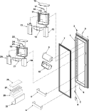 Part Location Diagram of 67003137 Whirlpool DOOR-COMP