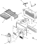 FREEZER COMPARTMENT Diagram and Parts List for ATF2138AES  Amana Refrigerator