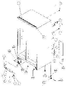 Rollers And Back Unit Diagram and Parts List for SX120J-P7870122W  Amana Refrigerator
