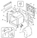 BODY Diagram and Parts List for AES5730BAS  Amana Range