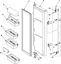 REFRIGERATOR DOOR Diagram and Parts List for RS265LABP  Maytag Refrigerator