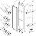 Part Location Diagram of DA91-02181D Samsung Assembly DOOR FOAM REF;A-TOP