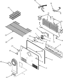 FREEZER COMPARTMENT Diagram and Parts List for ATB2132ARU  Amana Refrigerator