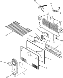 FREEZER COMPARTMENT Diagram and Parts List for CTF2126ARW  Magic Chef Refrigerator