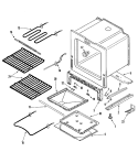 OVEN / BASE Diagram and Parts List for AES3760BAB  Amana Range