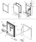 REFRIGERATOR DOOR Diagram and Parts List for MBL1956HES  Maytag Refrigerator