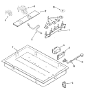 BODY Diagram and Parts List for MGC6536BDB  Maytag Cooktop