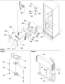 Evaporator Area Diagram and Parts List for BB20V1E-P1321314WB  Amana Refrigerator