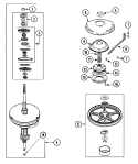 TRANSMISSION Diagram and Parts List for MAV4758AWW  Maytag Washer