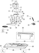 BASE & MOTOR Diagram and Parts List for CAV2005AWW  Magic Chef Washer