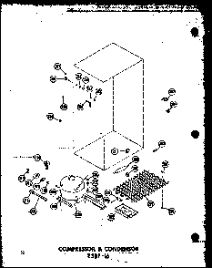 Section 6 Diagram and Parts List for ESRF16-C-P30303-3WC  Amana Refrigerator