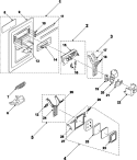 Part Location Diagram of DA64-40144A Samsung KNOB-TOUCH;ICE-MAKER,NBR