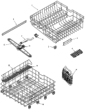 Part Location Diagram of 99002905 Whirlpool Rack Cap - Gray