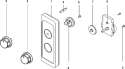CONTROL PANEL Diagram and Parts List for ALD10DT P1331001M Amana Microwave