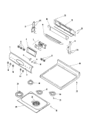 Part Location Diagram of W10223440 Whirlpool COOKTOP