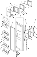 Part Location Diagram of DA97-00161D Samsung Lower Guard Assembly
