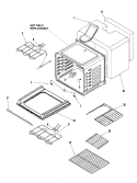 CAVITY Diagram and Parts List for MER5775RAB  Maytag Range