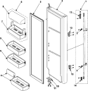 Part Location Diagram of DA67-00796A Samsung CAP-HANDLE LOW;N-PJT,ABS