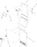 FREEZER COMPARTMENT Diagram and Parts List for GC2225PEKS GC2225PEKS0 Maytag Refrigerator