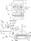 CONTROL PANEL & TOP Diagram and Parts List for MAV3855AGW  Maytag Washer