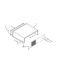 Top Grille And Unit Cover Parts Diagram and Parts List for JB36NXFXRW05  Jenn-Air Refrigerator