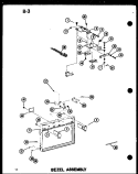 BEZEL ASSY Diagram and Parts List for RC-10S P7382901M Amana Microwave