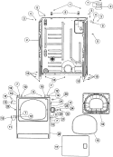 Part Location Diagram of 37001284 Whirlpool CABINET AS