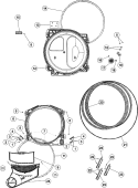 TUMBLER Diagram and Parts List for MDG5806AWW  Maytag Dryer