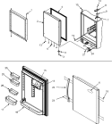 REFRIGERATOR DOOR Diagram and Parts List for CB19G7W  Crosley Refrigerator