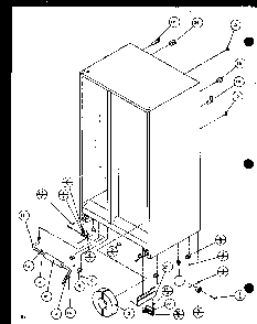 Drain And Rollers Diagram and Parts List for SZDE27KPL-P1110603WL  Amana Refrigerator