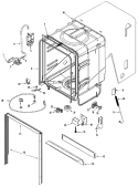 TUB Diagram and Parts List for MDB5651AWS  Maytag Dishwasher