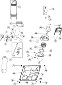 BASE, HEATER & MOTOR (GAS) Diagram and Parts List for MDG5806AWW  Maytag Dryer