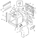 BODY Diagram and Parts List for CES3759BCB  Magic Chef Range
