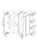 FREEZER DOOR Diagram and Parts List for RH2777AT  Maytag Refrigerator