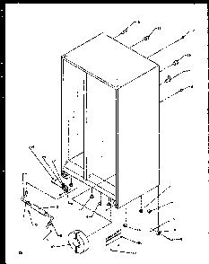 Drain And Rollers Diagram and Parts List for SXD20NPW-P1162505WW  Amana Refrigerator