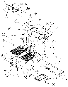 Machine Compartment - Panasonic Compressor Diagram and Parts List for 36768-P1135803W  Amana Refrigerator