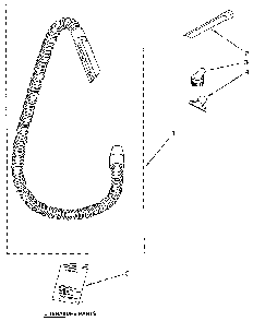 Hose And Attachment Diagram and Parts List for 1163032290C  Kenmore Upright Vacuum