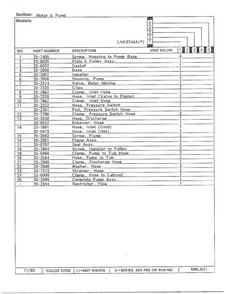 Motor And Pump Page 2 Diagram and Parts List for 6744B  Norge Washer
