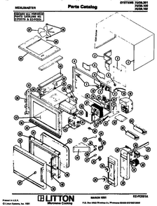 Section 1 Diagram and Parts List for 70 09301 Amana Microwave