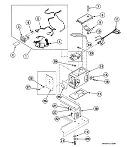Card Reader Diagram and Parts List for SDG709QF  Speed Queen Dryer